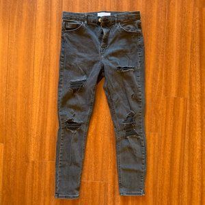 Topshop Jamie Ripped Denim Skinny Jeans